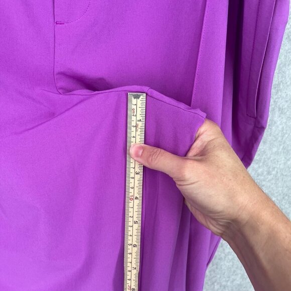 Athleta Brooklyn Heights High Rise Pant Size 22 Jazzy Purple Pull On Travel EUC - Picture 14 of 16